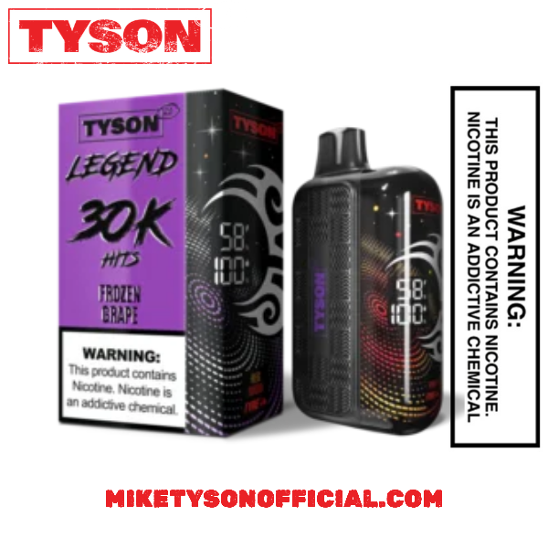 Tyson 2.0 Legend 30K Frozen Grape - Disposable Vape