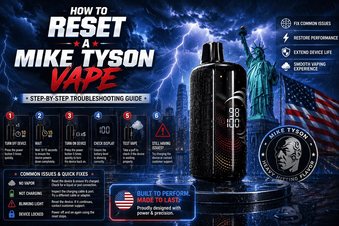 How to Reset a Mike Tyson Vape: Step-by-Step Troubleshooting Guide