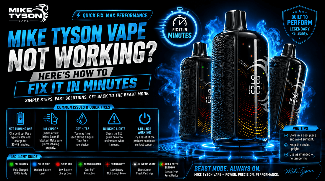 Mike Tyson Vape Not Working