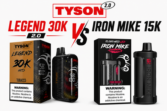 Tyson 2.0 Legend 30K vs Iron Mike 15K: Which Vape Is Right for You?