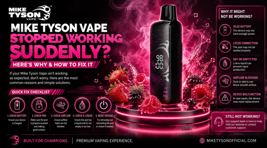 Mike Tyson Vape Stopped Working Suddenly? Here's Why