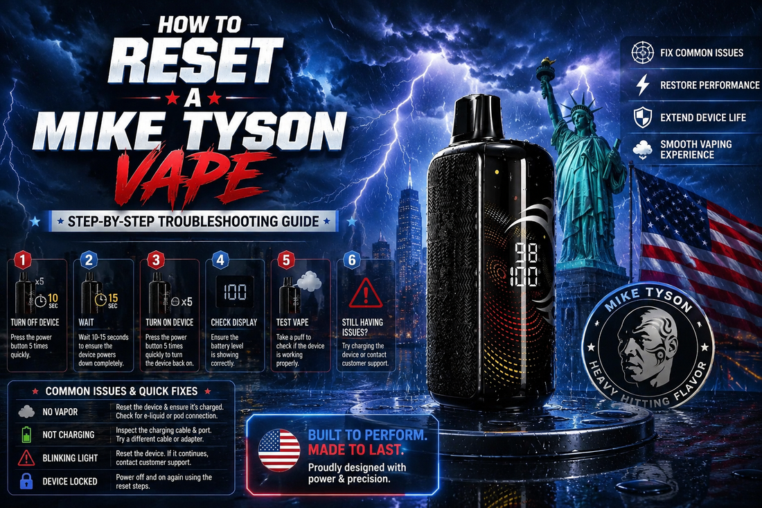 How to Reset a Mike Tyson Vape: Step-by-Step Troubleshooting Guide