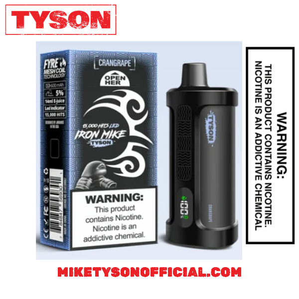 Cran Grape Iron Mike Tyson 2.0 15K Disposable Vape