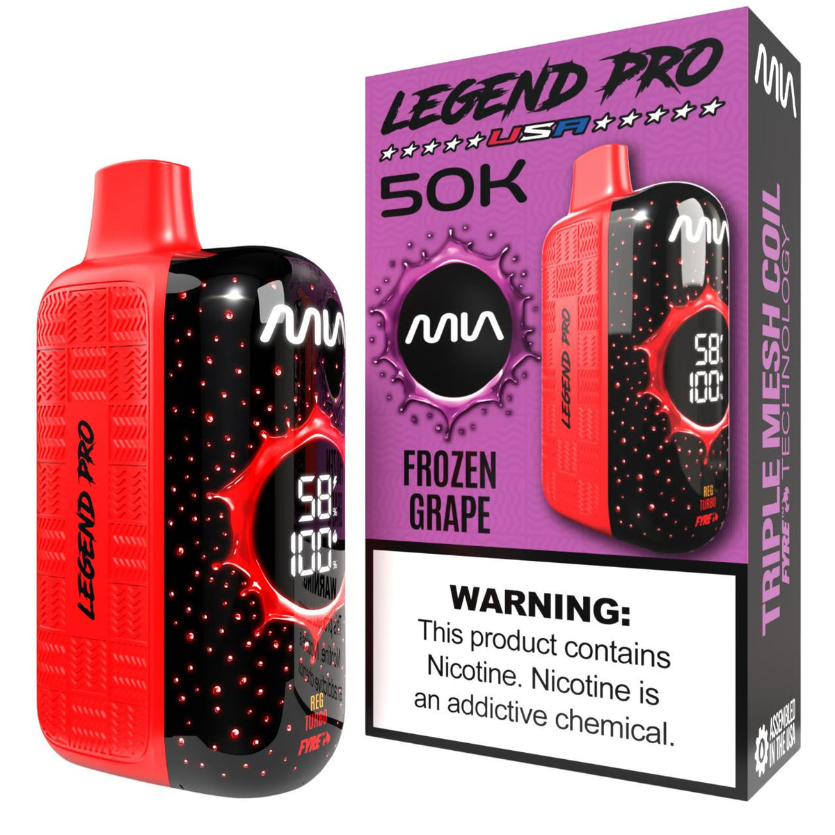 Tyson 2.0 Legend 30K Frozen Grape - Disposable Vape