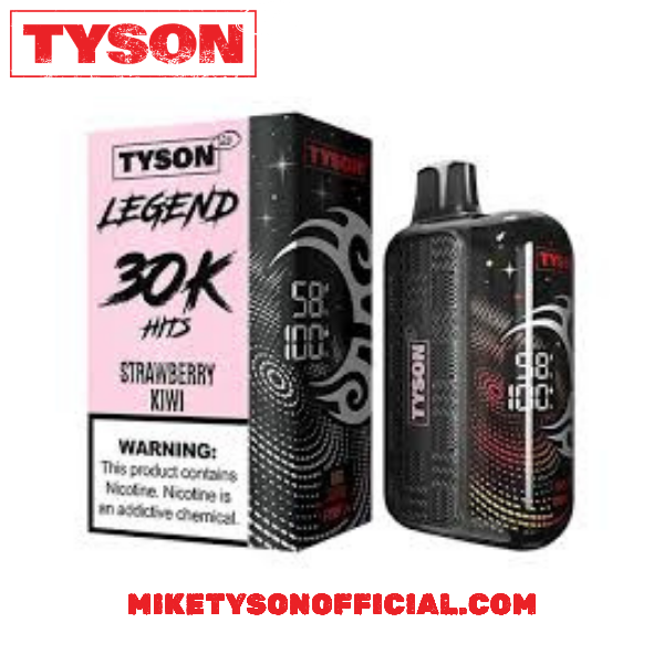 Strawberry Kiwi Tyson 2.0 legend 30k Disposable Vape- With Warning