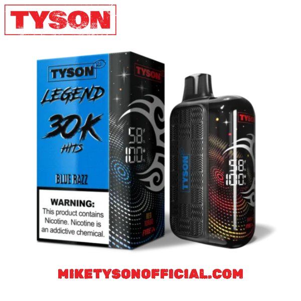 Tyson 2.0 Legend 30K Blue Razz - Disposable Vape