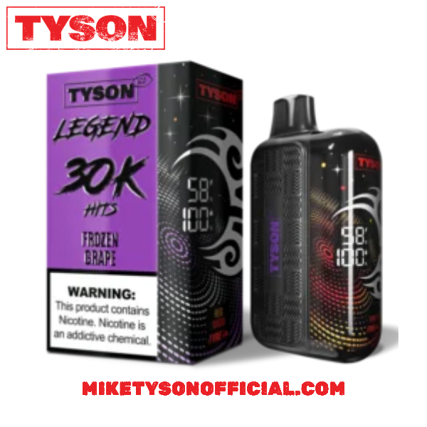 Tyson 2.0 Legend 30K Frozen Grape - Disposable Vape