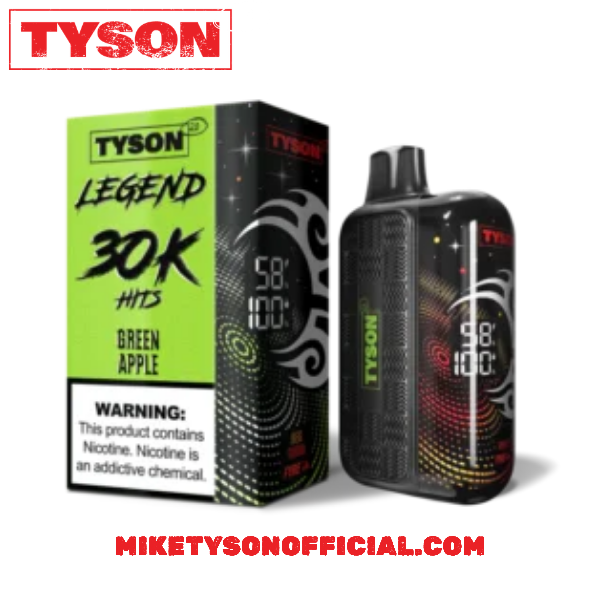Tyson 2.0 Legend 30K Green Apple – Disposable Vape
