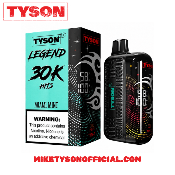 Tyson 2.0 Legend 30K Miami Mint- Disposable Vape