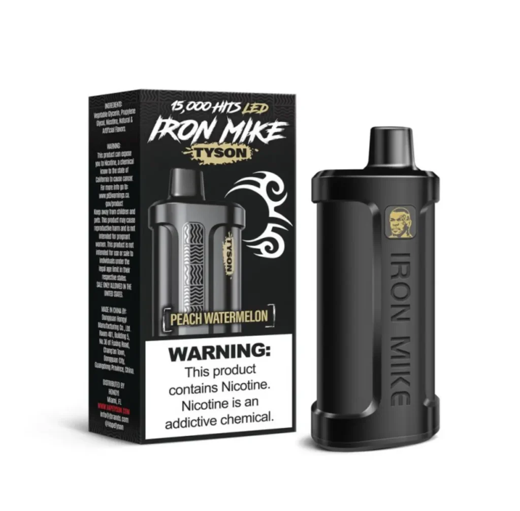 Intense Peach Watermelon Iron Mike Tyson 15000 Puffs 10 Peach Watermelon Iron Mike