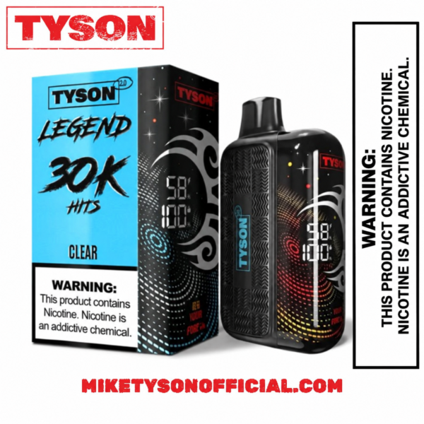 Tyson 2.0 Legend 30K Clear - Disposable Vape