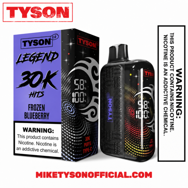 Tyson 2.0 Legend 30K Frozen Blueberry - Disposable Vape