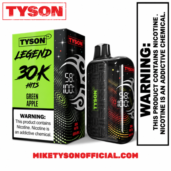 Tyson 2.0 Legend 30K Green Apple Disposable Vape