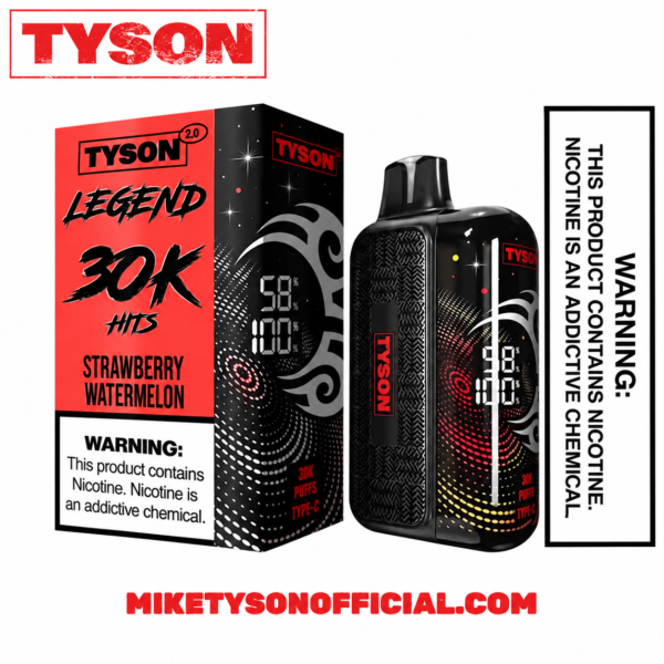 Tyson 2.0 Legend 30K Strawberry Watermelon - Disposable Vape