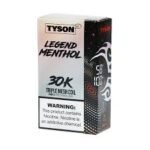 Tyson 2.0 Legend 30K MENTHOL SILVER - Disposable Vape