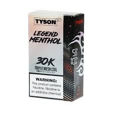 Tyson 2.0 Legend 30K MENTHOL SILVER - Disposable Vape