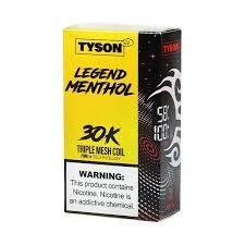 Tyson 2.0 Legend 30K MENTHOL GOLD - Disposable Vape