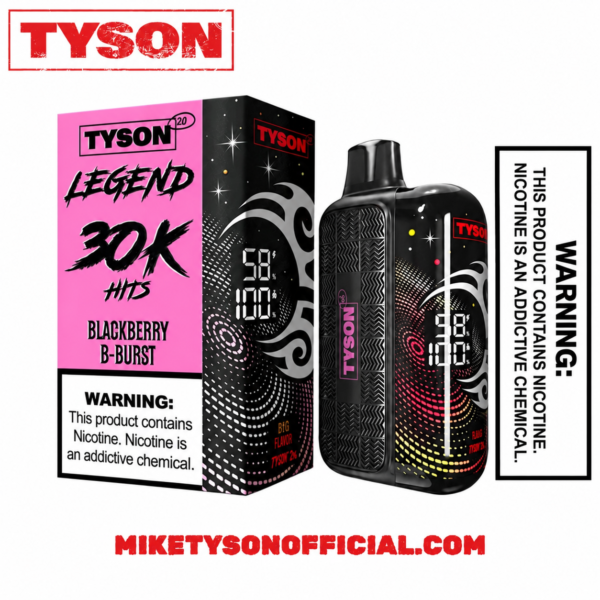 Blackberry B-Burst Tyson 2.0 legend 30k Puffs Disposable Vape