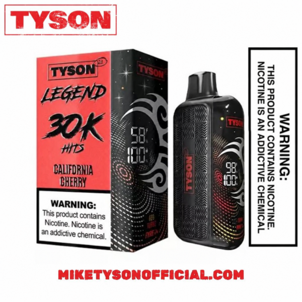 California Cherry Tyson 2.0 Legend 30K Puffs Disposable Vape