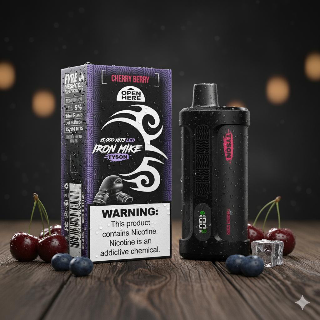 Top Iron Mike Tyson Disposable Vape Flavors Ranked 7 Cherry Berry Iron Mike Tyson 2.0 15K Disposable Vape