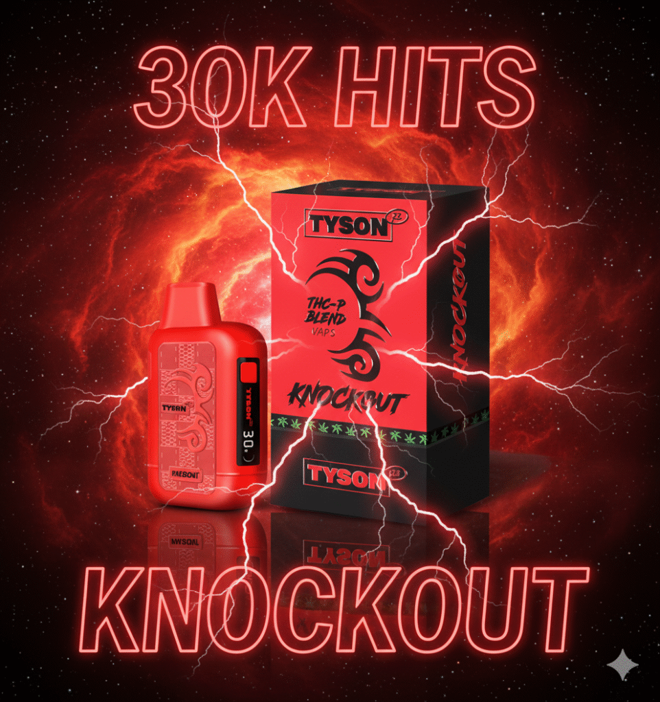 Top Tyson 2.0 Knockout THCP Flavors: Ranked Guide 7 Watermelon Skittle Tyson 2.0 Knockout THCP Blend 3G Disposable Vape