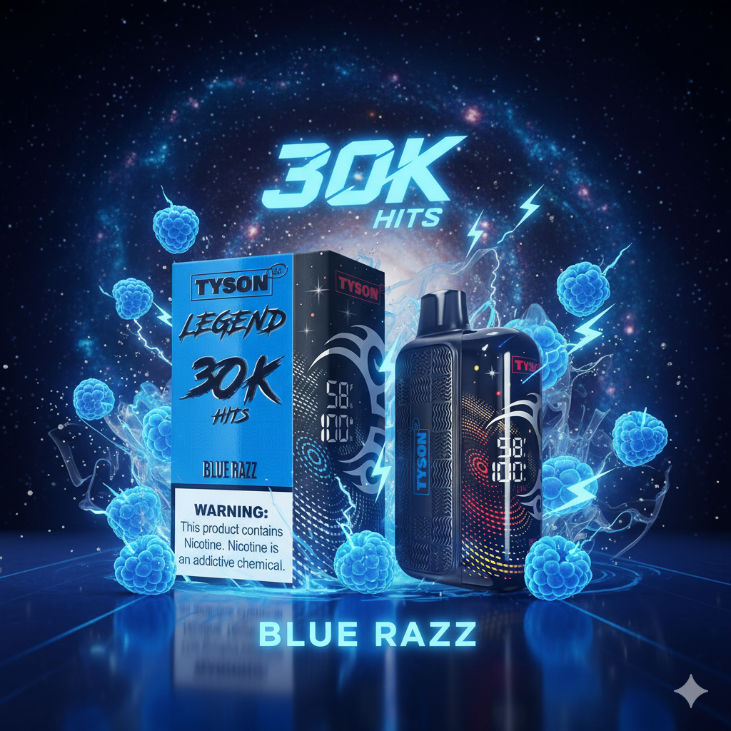 Best Tyson 2.0 Legend 30K Flavors: Ranked Guide 6 Tyson 2.0 Legend 30K Blue Razz – Disposable Vape