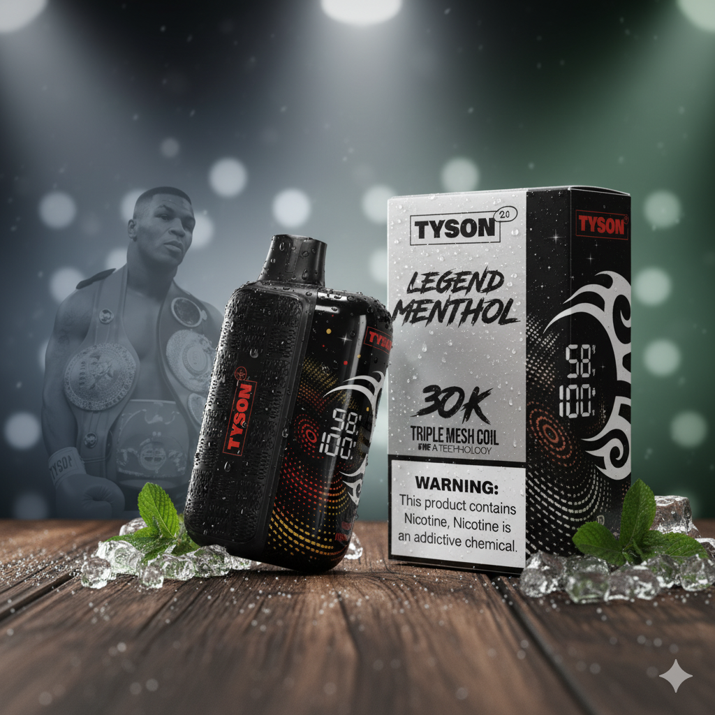 Best Tyson 2.0 Legend 30K Flavors: Ranked Guide 4 Menthol Silver Tyson 2.0 Legend 30K Disposable Vape – 5% Nic