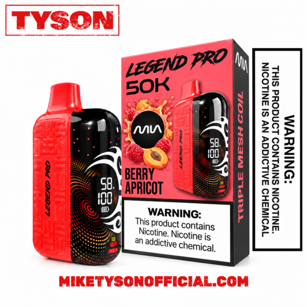 Berry Apricot TYSON MIA 50K Puffs Disposable Vape